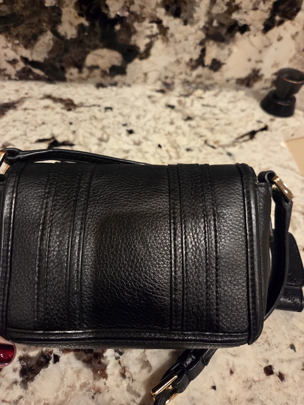 Tory Burch Black Leather Crossbody and Wallet Set
